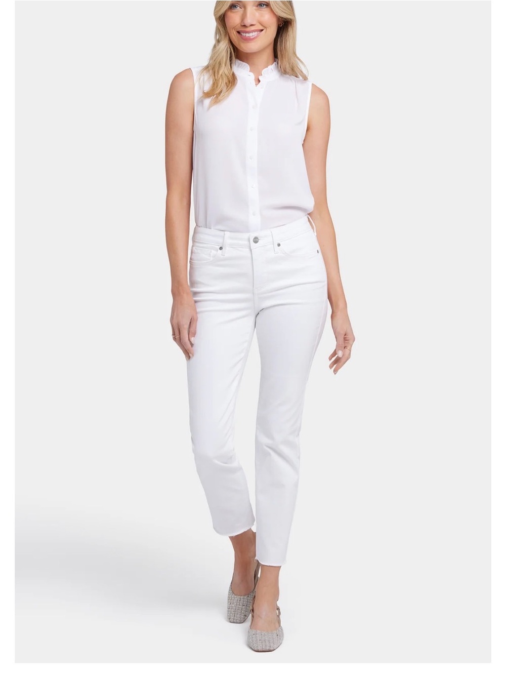NYDJ White Ankle Ankle Jeans